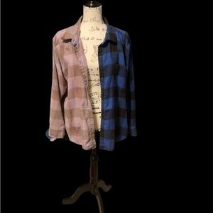 Bleached American Eagle AE Flannel